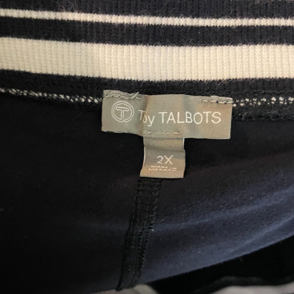 Talbots Navy Skort with White Piping - Picture 4 of 5